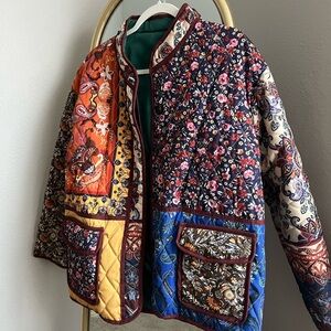 Women’s lightweight padded floral jacket